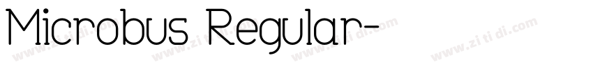 Microbus Regular字体转换